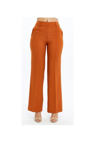 Selectmoda Kadın Önü Dikişli Kumaş Pantolon Tarçın