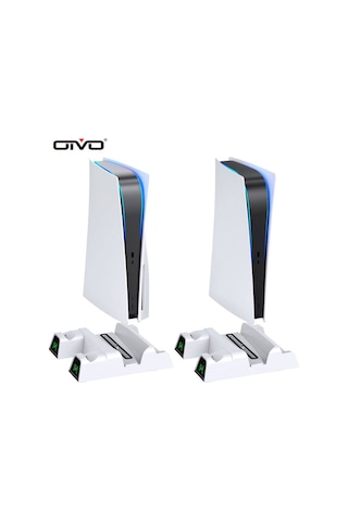 Iv-p5235 Multifonksiyonel Ps5 Disk/ps5 Dijital Uyumlu Led Göstergeli Şarj Stand Soğutucu Fan