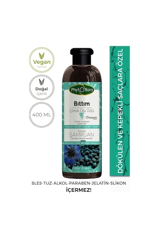 Phytoflora Tuzsuz Bıttım Özlü Bitkisel Şampuan 400 ML