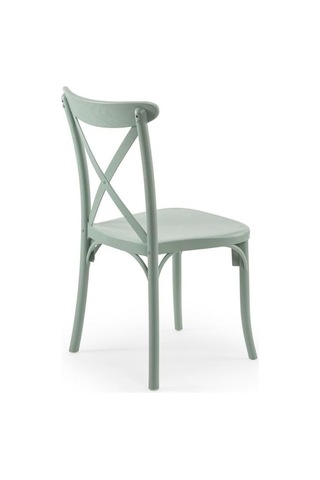 Capri Polipropilen Sandalye - Bahçe, Balkon, Teras, Veranda, İç Ve Dış Mekan, Kafe, Restoran İçin Nil Yeşili Çok Renkli