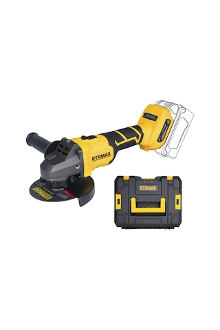 Rtrmax RTS5050B Şarjlı Avuç Taşlama Makinası Kömürsüz 125 mm 8.500 Rpm - Akü Hariç