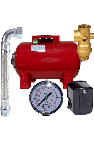 24 Litre Yatık Hidrofor Kiti