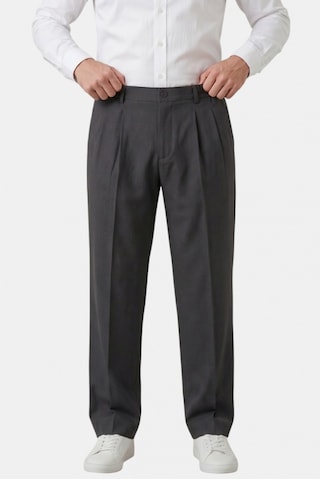 Deep Sea Deepsea Füme Baggy Fit Pileli Kumaş Pantolon Likralı, Beli Lastikli Rahat Kesim Erkek Pantolon 2600920