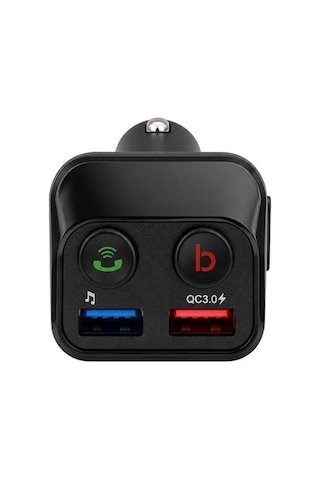 Pm-24634 Bluetooth 5.0 32 Gb Led Ekran Usb/bt/tf/çift Usb 3.4 Amper Fm Transmitter