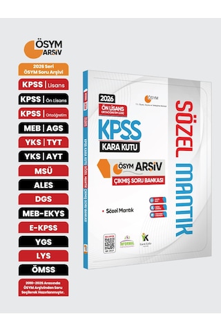 2026 Kpss Önlisans/ortaöğretim Türkçe Sözel Mantık Çıkmış Soru B