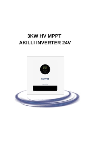 Pantec 3kw Yüksek Voltaj Tam Sinüs Akıllı İnverter 24v 100a Mppt Şarjlı İnverter