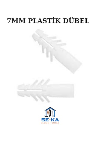 7mm Plastik Dübel 1000 Adet