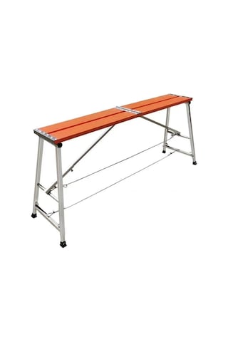 Asvera Katlanabilir Alüminyum Çalışma Platformu 120 Cm Yükseklik Ayarlı İskele Merdiven