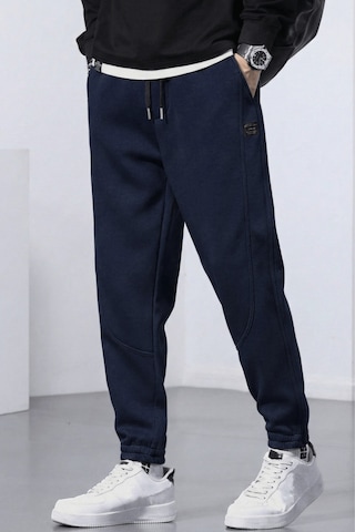 Genius Store Genıus Store Erkek Eşofman İçi Polarlı Bağcıklı Bel Jogger Spor Eşofman Altı Spor-esf001 Lacivert