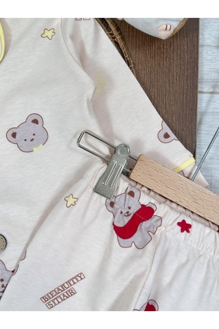Bebek Ve Çocuk Pijama Takımı 4bb2 Bej