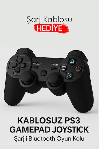 Ps3 Kablosuz Oyun Kolu Şarjlı Bluetooth Gamepad Joystick