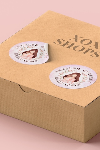 Anneler Gününüz Kutlu Olsun Sticker 3x3cm St2383 Çok Renkli