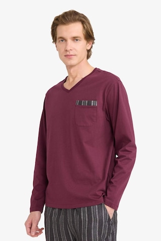 Defacto Regular Fit Çizgili Uzun Kollu 2li Flanel Takım G8179ax26spbr170 Bordo-br170