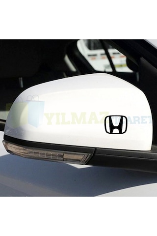Honda Uyumlu  Logo Arma Dikiz Yan Ayna Oto Sticker Yapıştırma Etiket 6 Ad 3 Cm