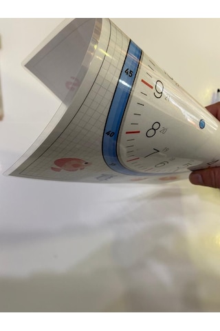 Yaz Sil Saat Kaç Materyali Çocuk Saat Öğrenme A4 PVC Kaplı