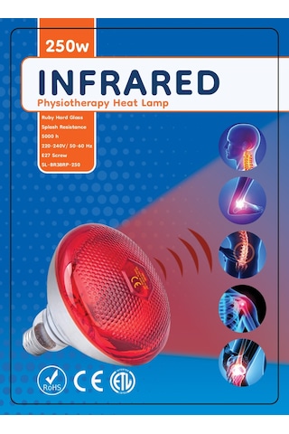 Tnyvet 250W Kırmızı Işık Kızılötesi Isı Lambası