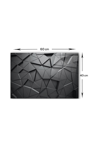 Decorita Antrasit Kristal | Cam Ocak Arkası Koruyucu |40cm x 60cm