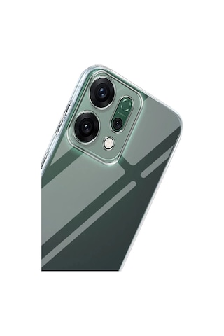 Oppo Reno 14 Kılıf Lüx Şeffaf Silikon - Şeffaf Evimdeyokyok