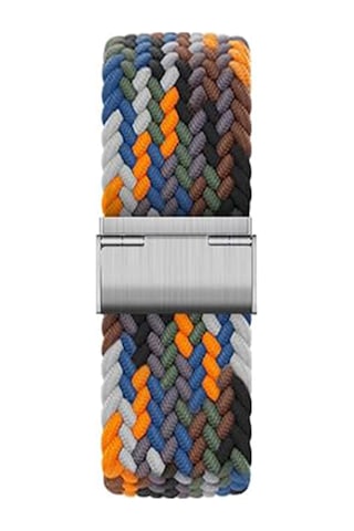 Samsung Galaxy Watch 8 40mm / 44mm / 46mm Classic Uyumlu Metal Clips Kumaş Örgü Akıllı Saat Kordon