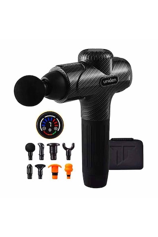 Unıden X-pro 4 Masaj Tabancası Sessiz Ultra Güçlü Dokunmatik Led Gri