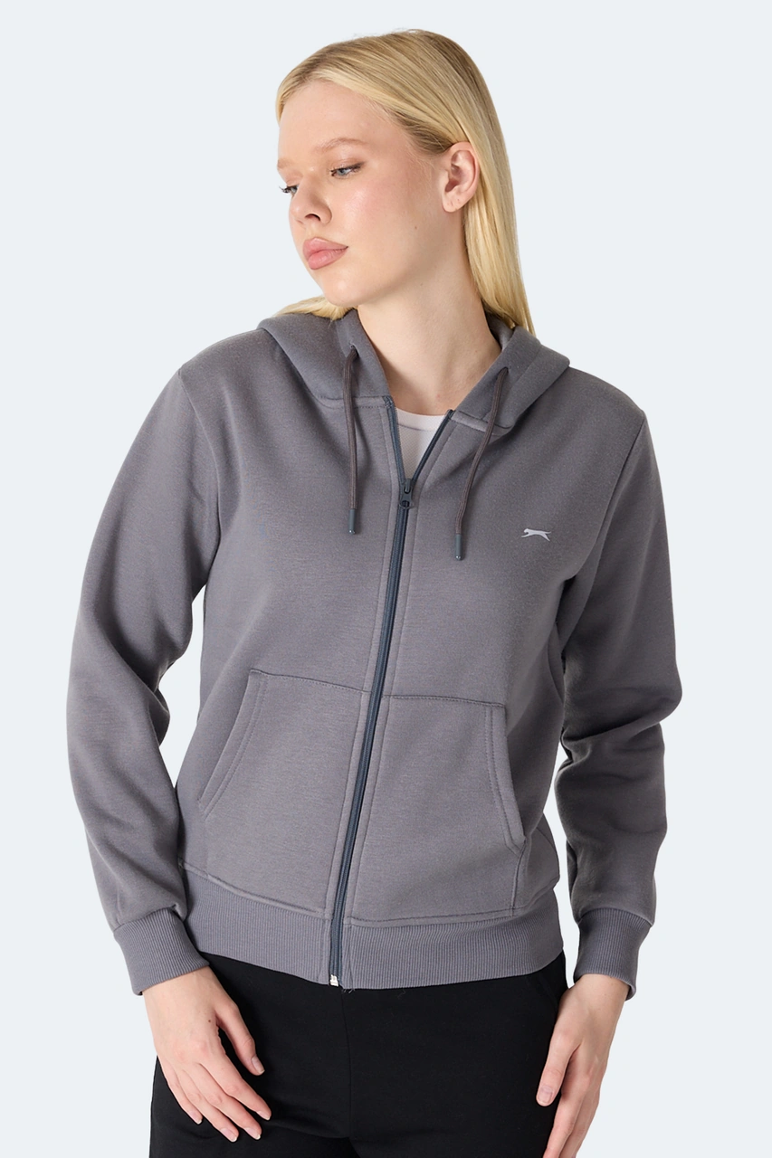 Slazenger Mılıo I Kadın Gri Sweatshirt Gri