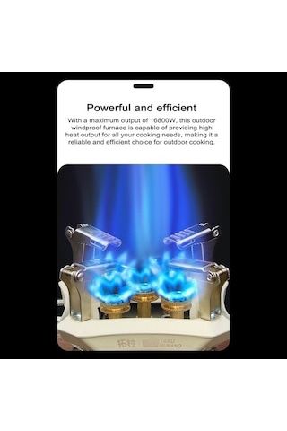 Prestigegoods 16800w Yüksek Güçlü Metal Sobalar, Taşınabilir Piknik Barbekü Fırını, Saklama Çantası, Katlanabilir, Su Kaynatma, Açık Kamp Aksesuarı, Çok Renkli Çok Renkli