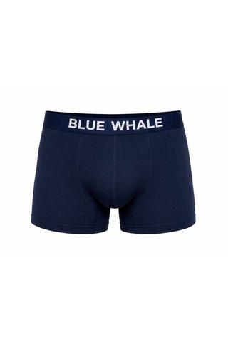 Blue Whale Organik Pamuklu Likralı Ultra Rahat Erkek Boxer Lacivert