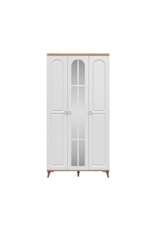 Bohem 3 Kapaklı Aynalı Komple Mdf Gardırop - Elbise Dolabı