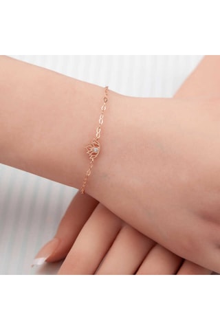 Casera's Gümüş Rose Lotus Çiçeği Kadın Bileklik Csr2184780 Gümüş