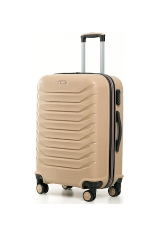 Yefa Pp Polipropilen Kırılmaz Orta Boy Valiz Altın