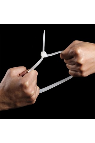 Plastik Kablo Bağı Cırt Kelepçe 3.6x100mm Şeffaf 100 Adet-al4480