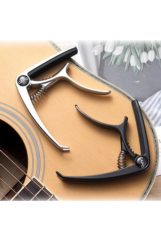 Maxword Q10-gr Çinko Alaşımlı Profesyonel Kapo Üst Kalite Capo Tüm Gitarlar İle Uyumlu