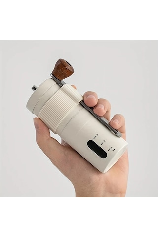 Honeybeeshop 1 Adet Manuel Kahve Değirmeni Siyah Paslanmaz Celik Konik Disli Ergonomik Sapli Kompakt Tasarim Ev Ve Seyahat Icin