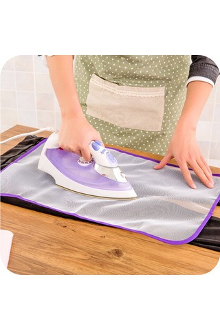 Geeksen Ev İçin Ütü Ağı Kumaşı - Isıya Dayanıklı Giysi Korumalı 40x60 Cm - Rastgele Renk DiğER