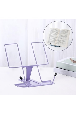 Trendooze Mini Menekşe Taşınabilir Yemek Kitabı Tutucu Organizatör Kitap Tutucu Menekşe