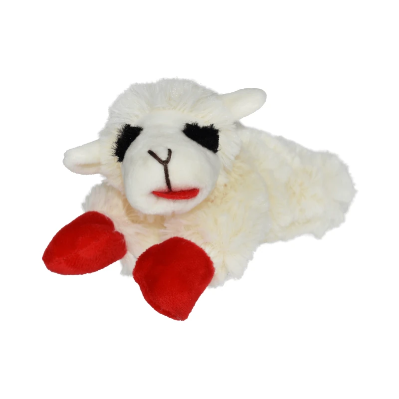 Lambchop Kuzu Peluş Köpek Oyuncağı Small - Küçük Boy Yatan Kuzu Peluş Sarılma Arkadaşı