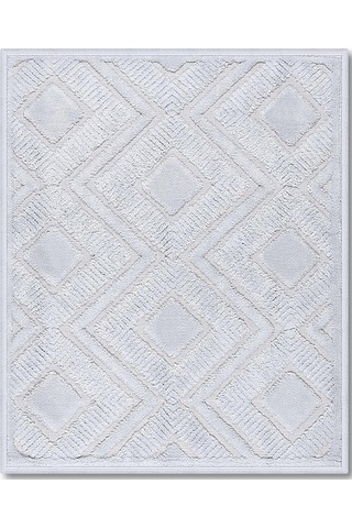 Draco Doğal Pamuklu 2'li Banyo Paspas & Halı Seti 60x100 50x60 Grey Gri