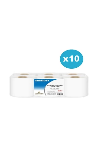 Omnisoft Büyük İçten Çekmeli Cimri Tuvalet Kağıdı 30 KG 10 x 6'lı