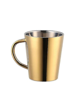 300 Ml Paslanmaz Çelik Kahve Kupası Taşıma Sapı - Altın