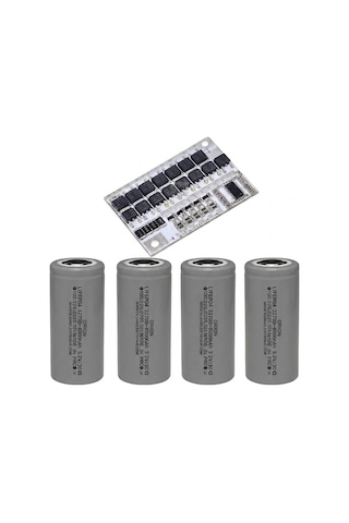 4 Adet Orion Lifepo4 Pil Ve 4s 80 Amper 100 Amper Anlık Bms.