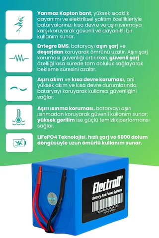 Yuki Yk-17 Orion Uyumlu Batarya Ultra Yüksek Kapasite Lifepo4 60v 24ah Elektrikli Motosiklet Bataryası