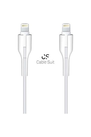 İphone Lighting, Kablo Koruyucu, Konnektör 2 Li Beyaz