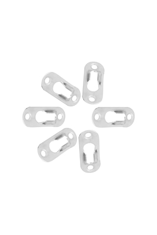 Tenfowee Gümüş Metal Tablo Aydınlatıcı Askısı - 1.5mm Kalınlık, Gizli Tasarım, 40 Adet/paket Diğer