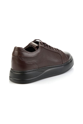 Bambi Kahve Hakiki Deri Erkek Sneaker E01593520541 Kahve