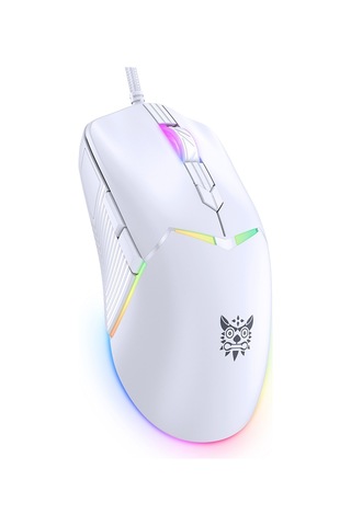 Onıkuma Cw929 Rgb 6400dpı Kablolu Fare Beyaz Diğer