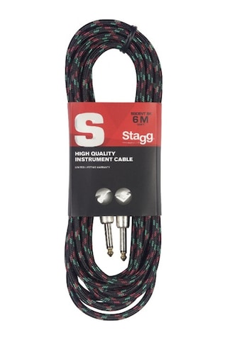 Stagg Enstürman Kablosu Kumaş Sargı 6m Sgc6vt Bk