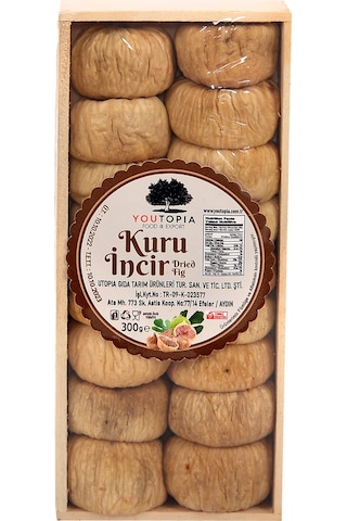 Youtopia Kuru İncir Ahşap Kutu 300 G Youtopia Kuru İncir Ahşap Kutu 300 G