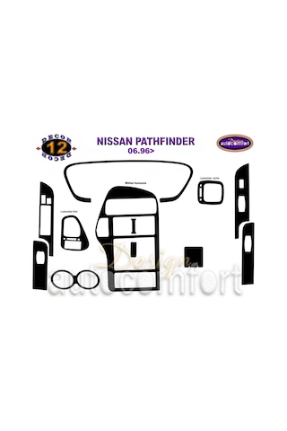 Nissan Pathfinder Konsol/Maun Kaplama 1996+ 12.Parça (521809896)