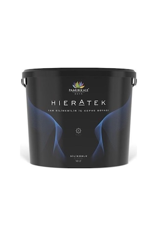 Pamukkale Hieratek İpek Mat Silikonlu Tam Silinebilir İç Cephe Boyası 2.5 L Antrasit Gri Ral 7016