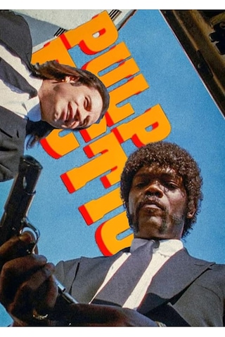 512 Store Pulp Fiction Vintage Film Tasarım Afiş Duvar Dekor Çerçevesiz Poster Ev Dekor Estetik 30 X 42 Beyaz